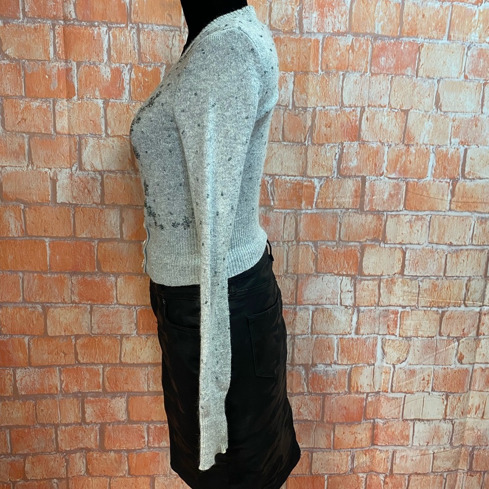 American Eagle Cropped Beaded Cardigan Sweater - Picture 5 of 9